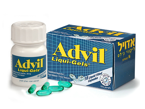 advil liquid gel and toothache